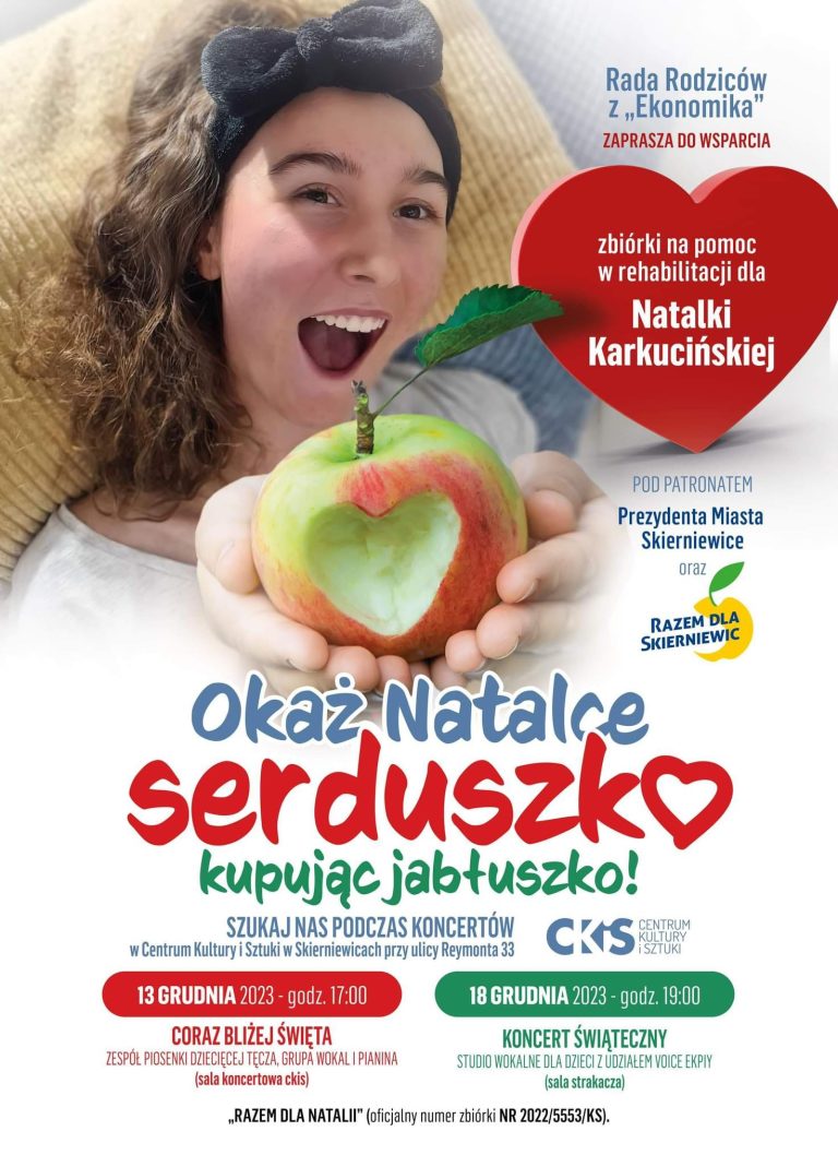 Zbiórka charytatywna dla Natalii Karkucińskiej podczas koncertów świątecznych CKiS