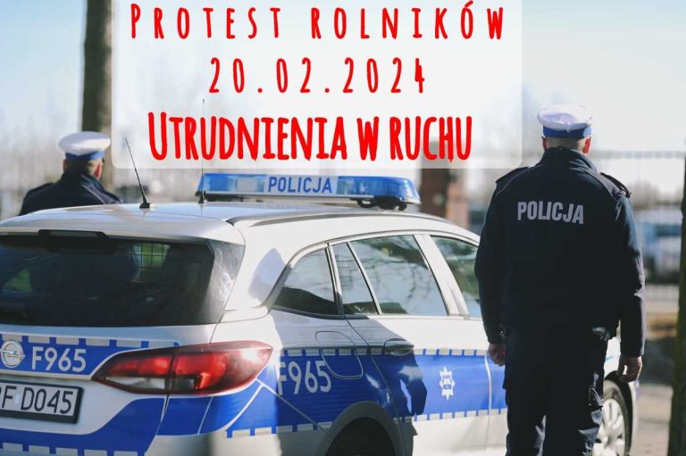 Strajk rolników na terenie powiatu skierniewickiego