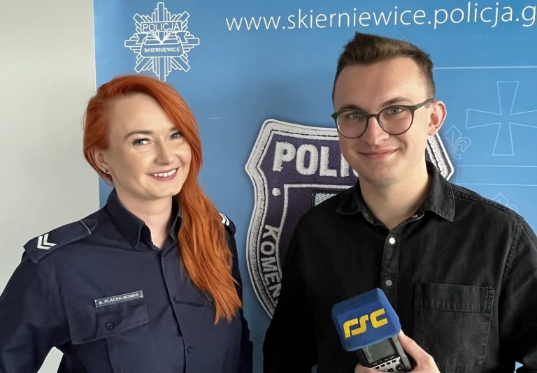 st. sierż. Aneta Placek-Nowak – Oficer Prasowy Komendanta Miejskiego Policji w Skierniewicach